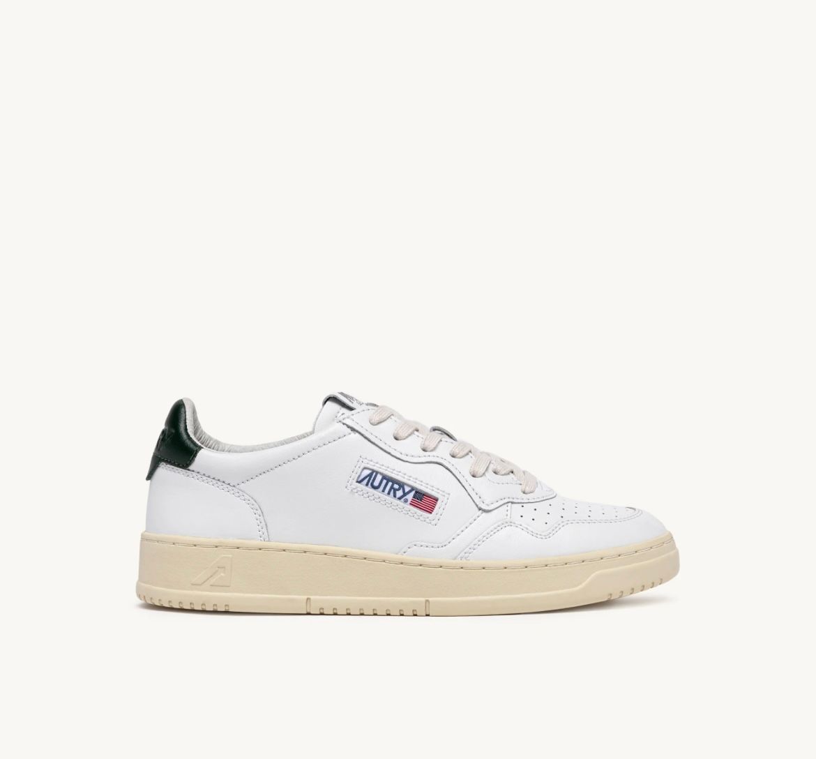 Sneaker Autry realizzata in pelle, talloncino Logato in contrasto. Col. Bianco - VERDONE NEW AUTUNNO INVERNO 25-26
