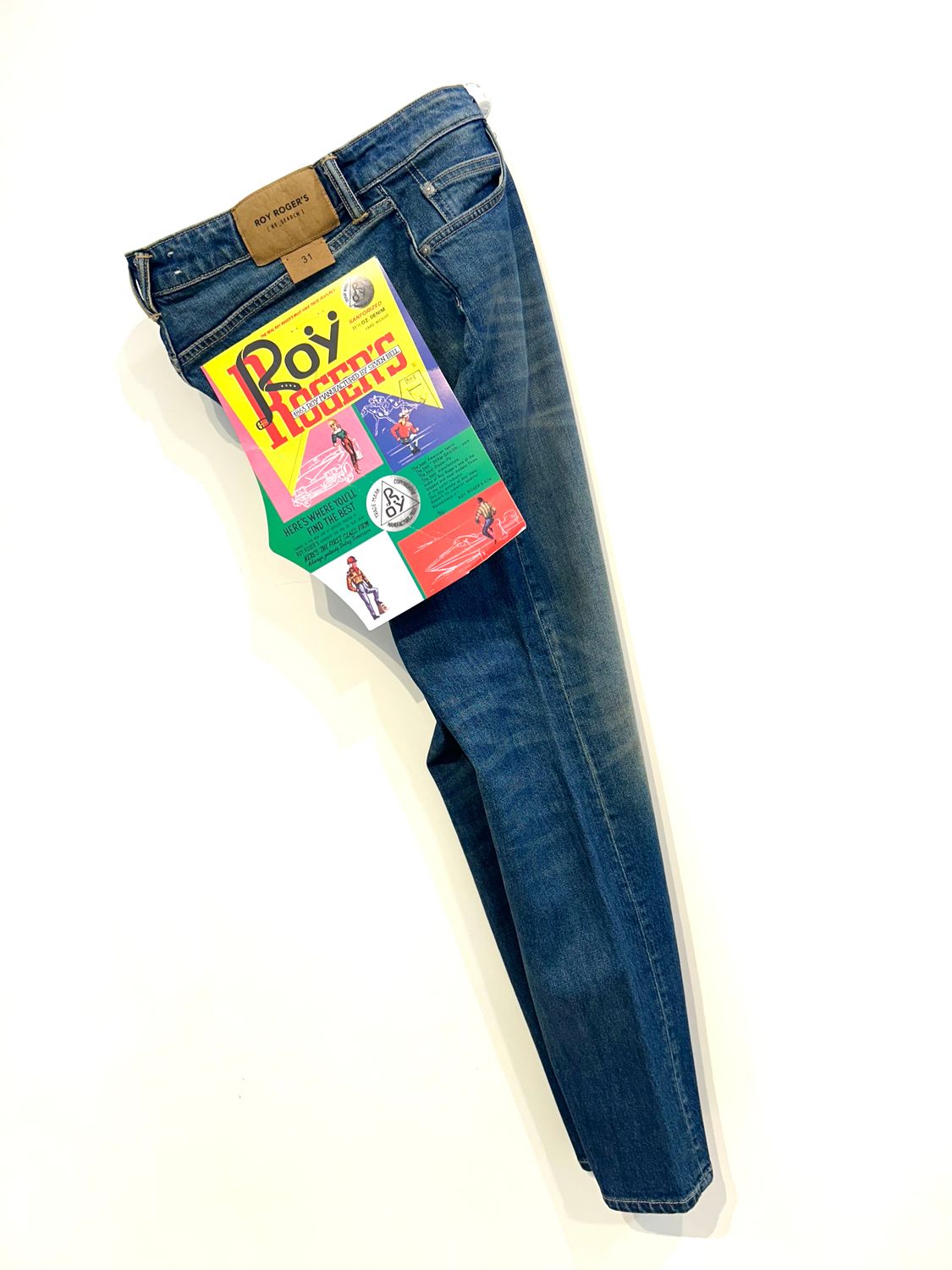 ROY ROGER&#39;S Jeans Research archivio tela elasticizzata supervintage, regular fit. Col. Bleu medio