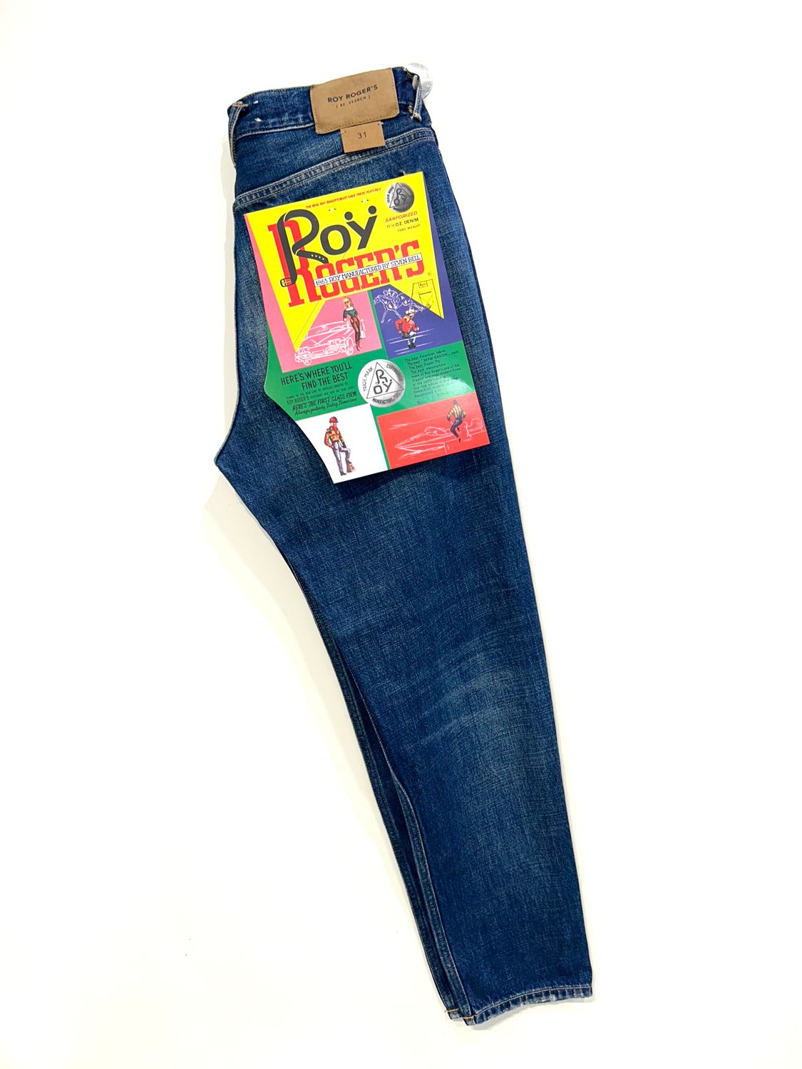 Jeans research archivio tela ferma, effetto supervintage, dapper fit. Col. Bleu medio