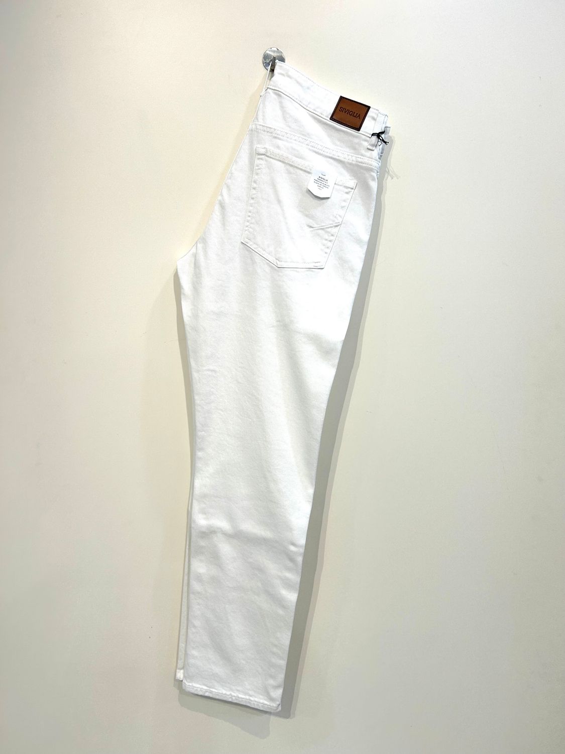 Jeans bull stretch, regular fit, fondo 16,5. Col. Latte