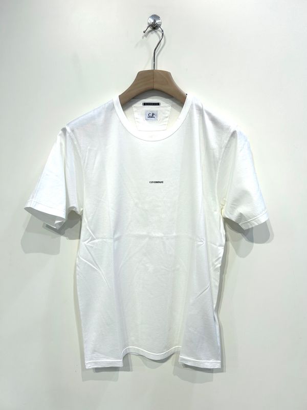 Tshirt manica corta in cotone mercerizzato, stampa frontale. Col. Bianco