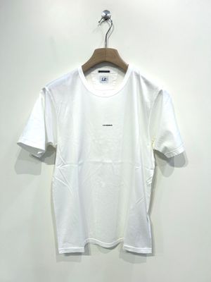 Tshirt manica corta in cotone mercerizzato, stampa frontale. Col. Bianco