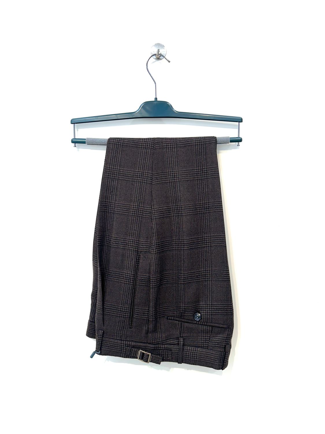 Pantalone in galles in pura lana con pence e laccetti. Col. Testa Moro