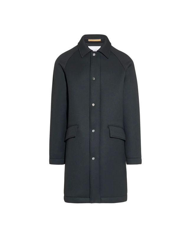 Cappotto in lana tecnica Over fit. Col. Nero