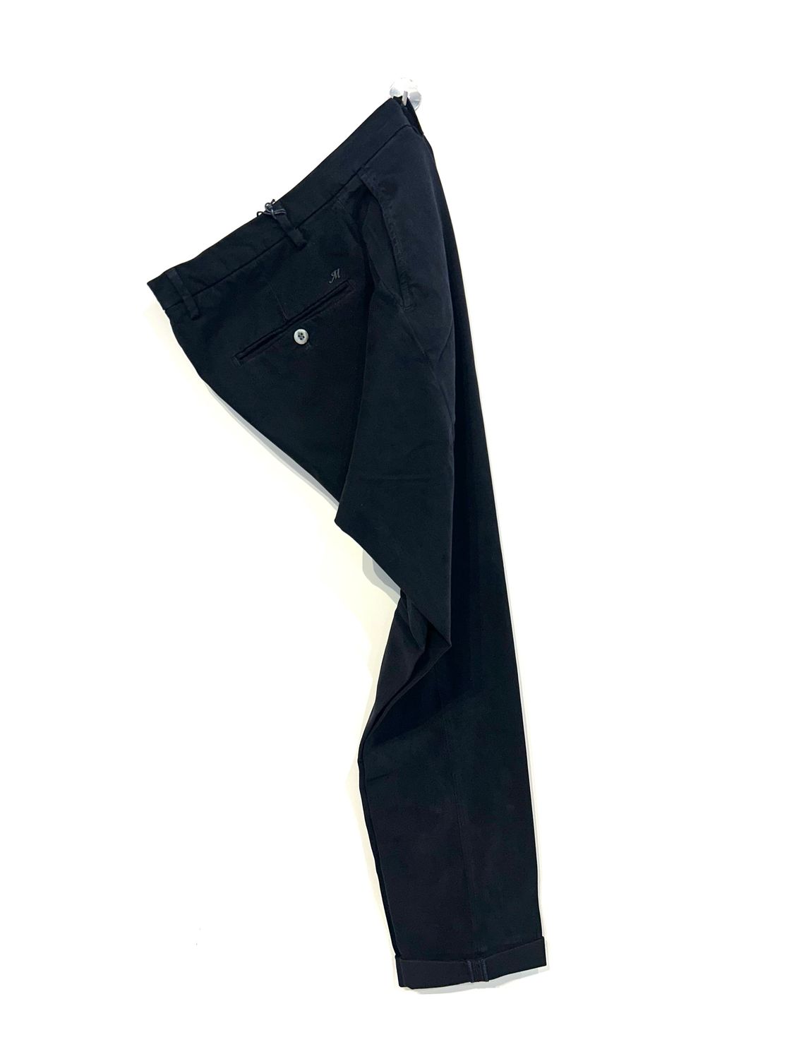 Pantalone in cotone modal elastan. Col. Nero