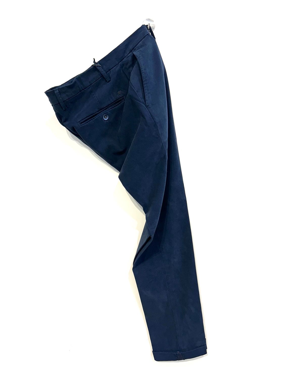 Pantalone in cotone modal elastan. Col. Navy
