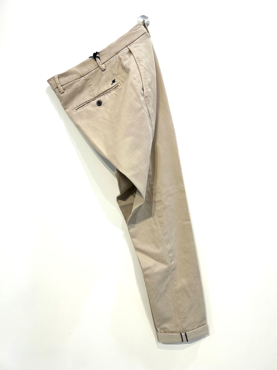 Pantalone in cotone modal elastan. Col. Beige
