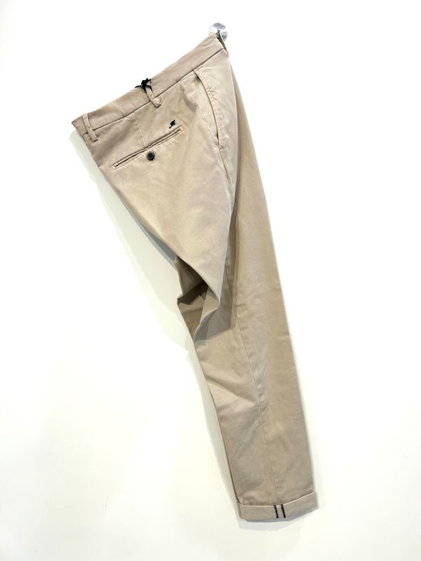 Pantalone in cotone modal elastan. Col. Beige