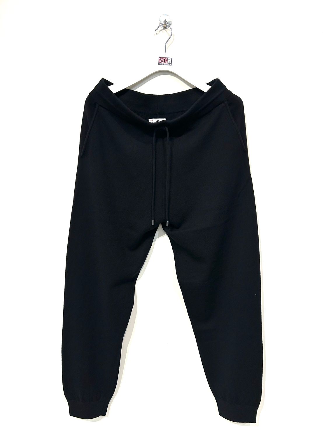 Pantafelpa in lana jogging. Col. Nero