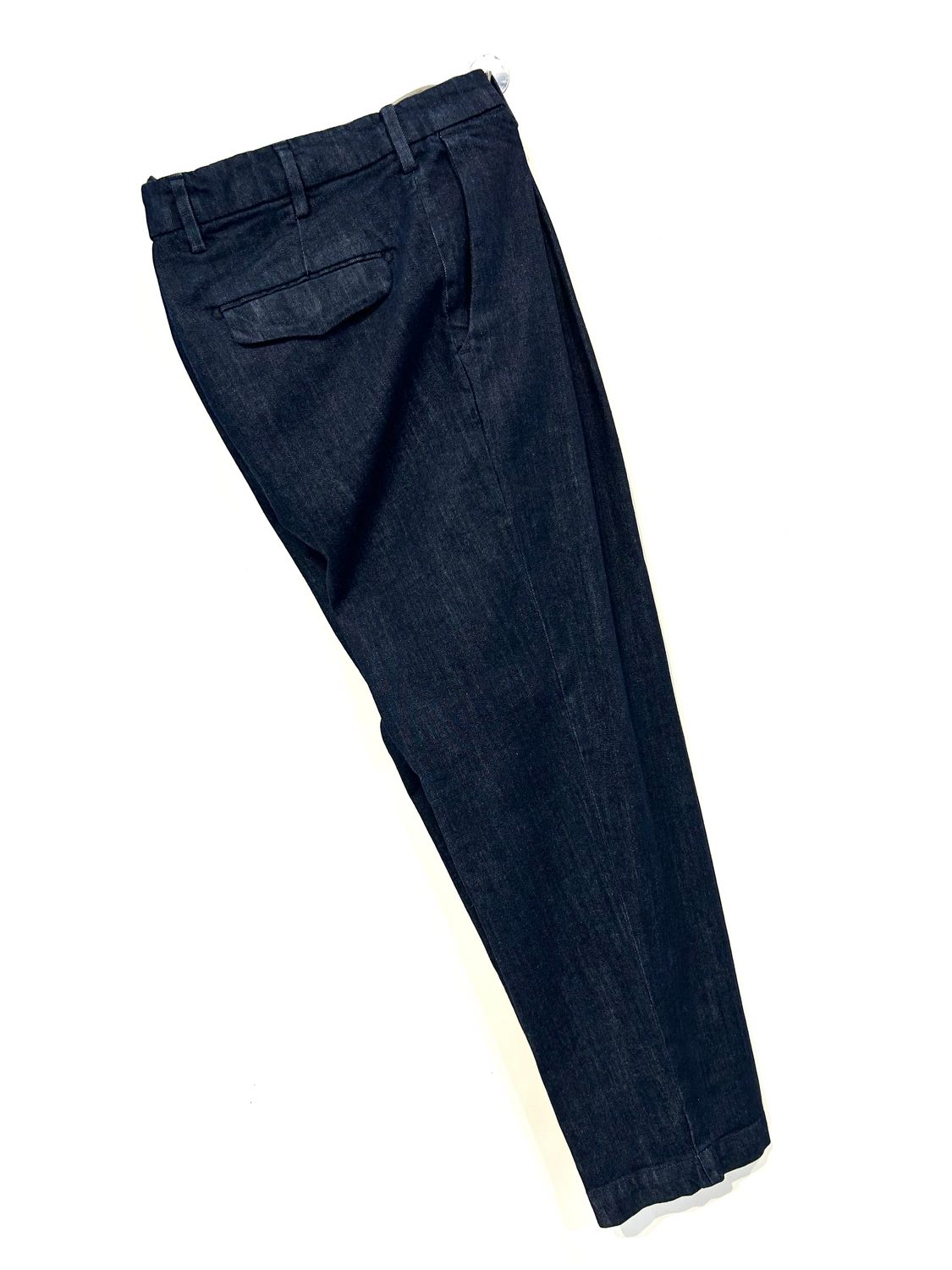 Pantajeans in denim elasticizzato, non lavato. Col. Blu Notte