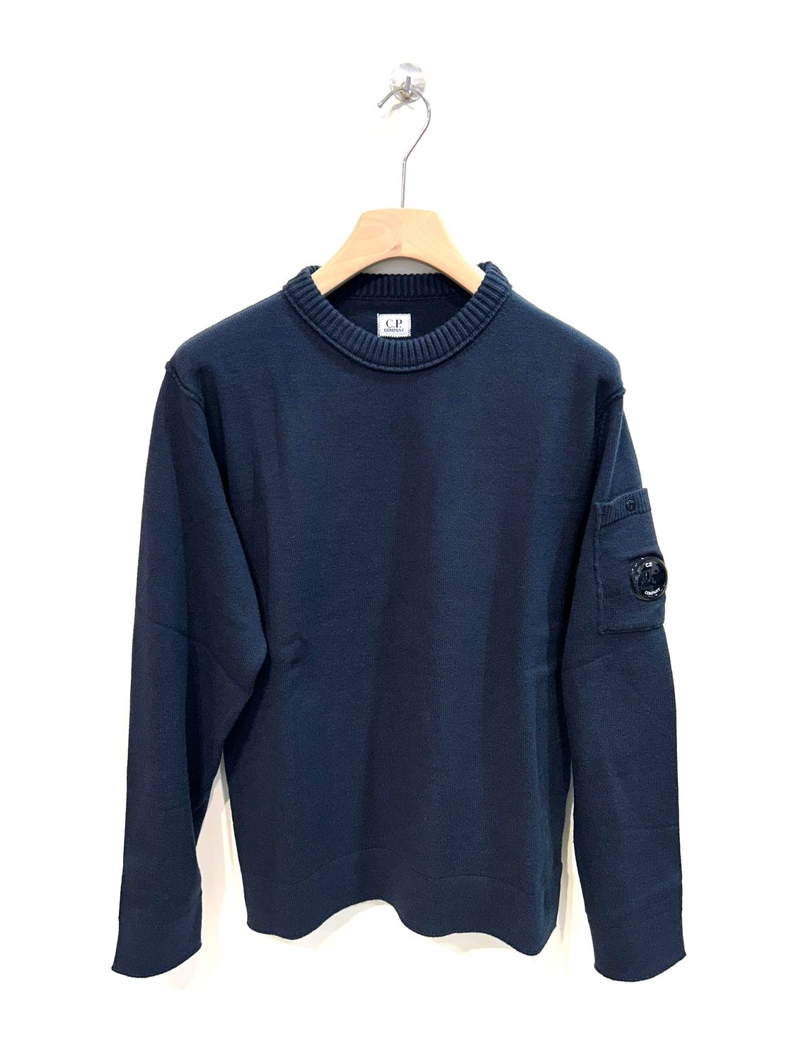 Maglia girocollo soft cotton strech. Col. Navy