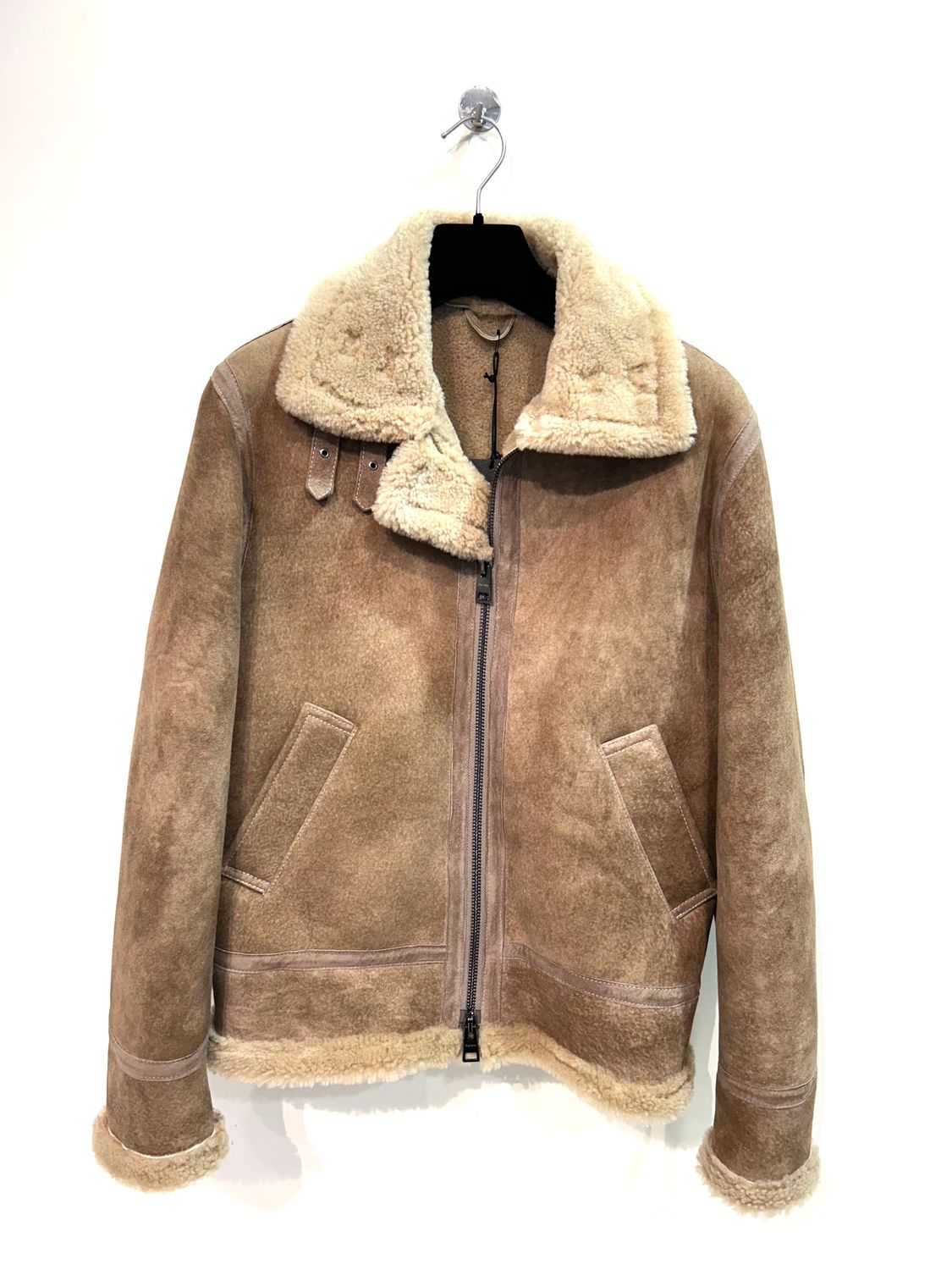 Montone aviator in shearling. Col. Miele