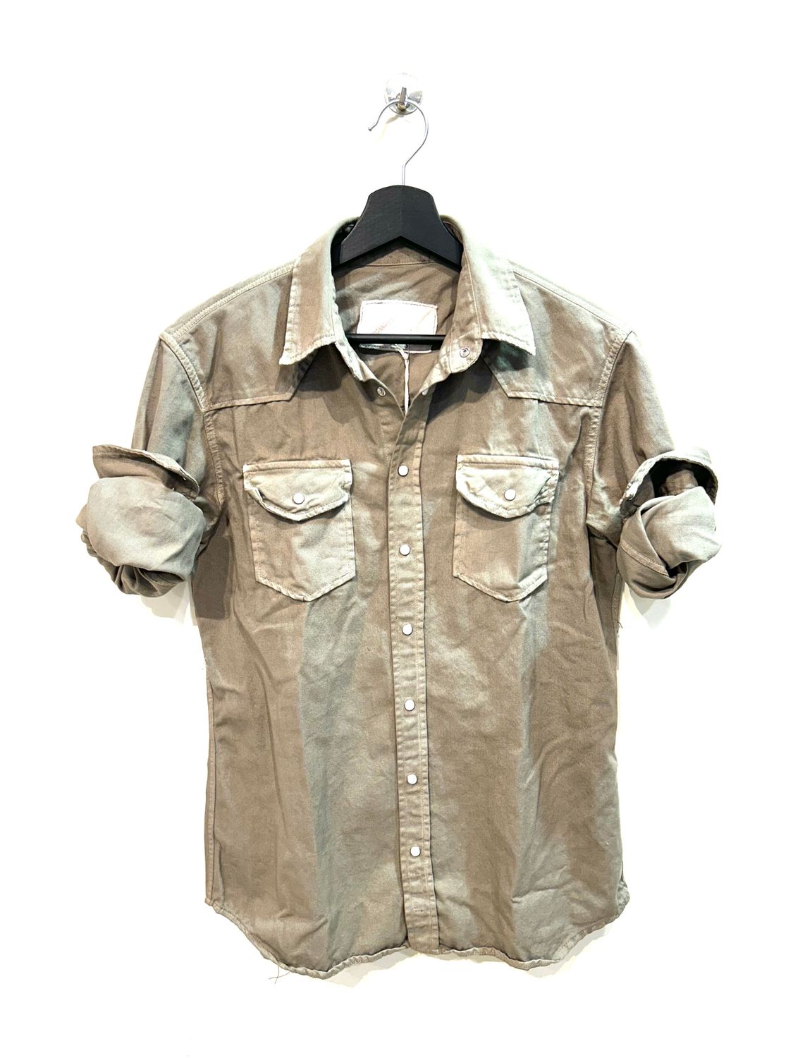 #65 Camicia cotone bull strech effetto vintage. Col. Corda