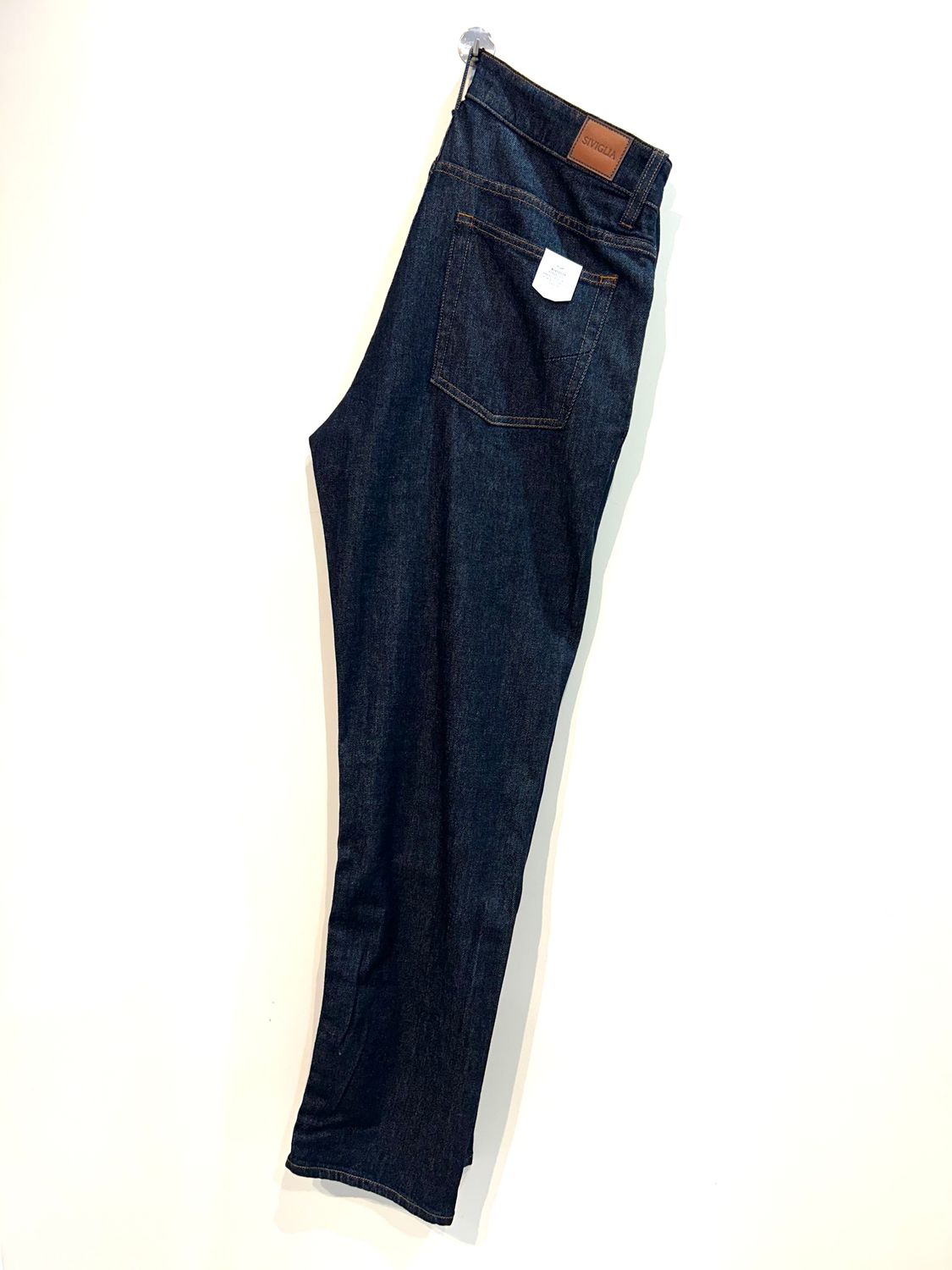 Jeans in cotone, cashmere ed elastan, rinse. Col. Blu