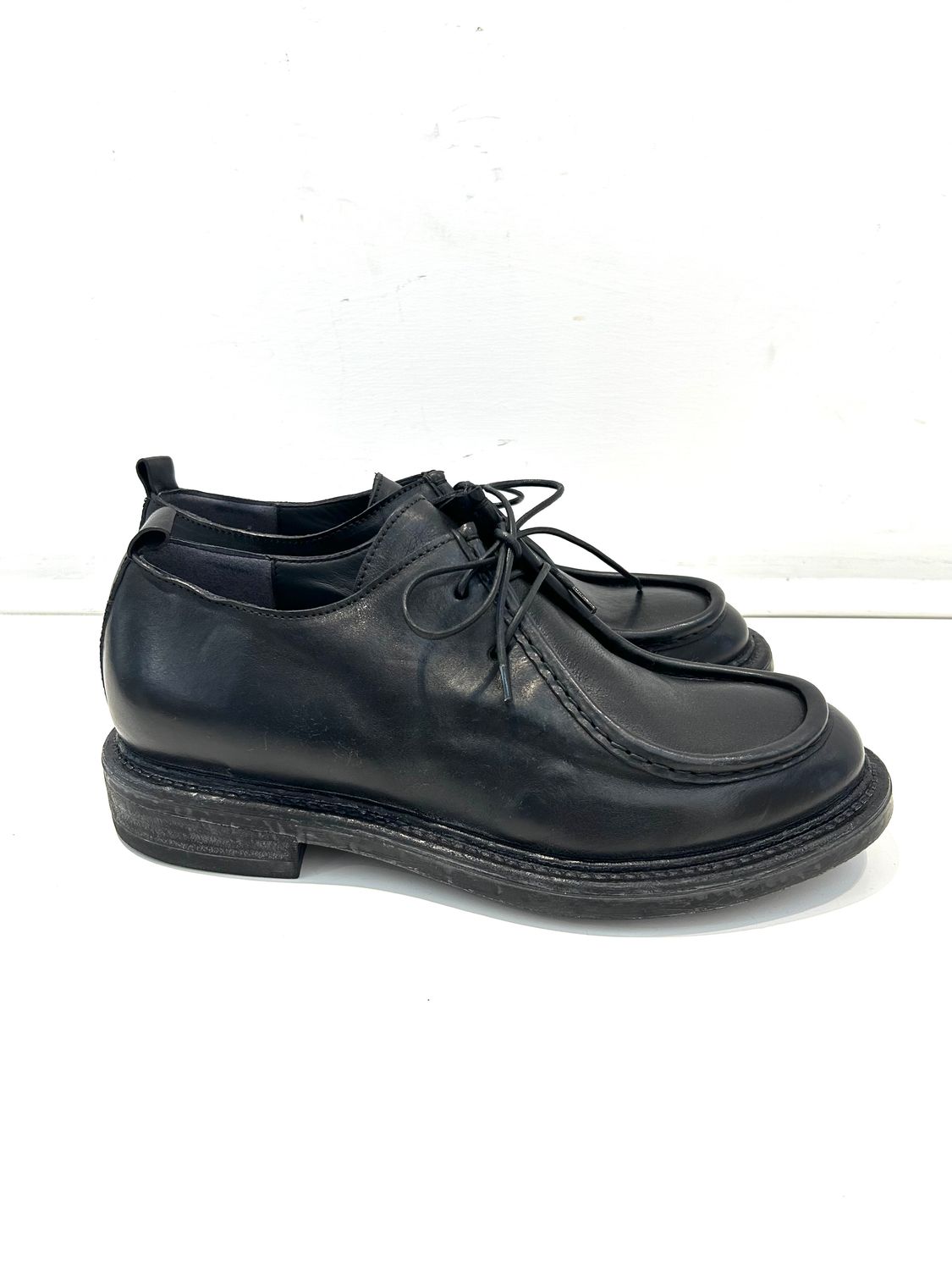 Scarpa paraboot in vitello modello Ingegnere . Col. Nero