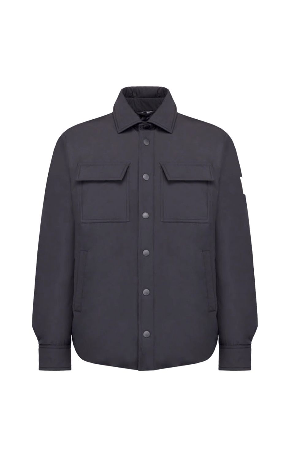 Overshirt in piuma d’oca. Col. Nero