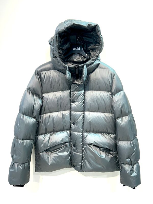 Piumino semilucido ultra light , trapuntato. Col. Grigio ferro