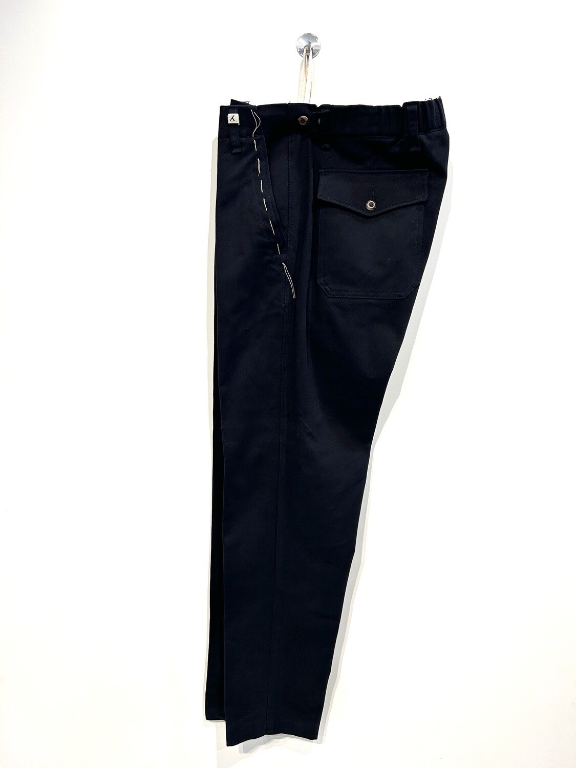 MYTHS Pantalone in cotone armaturato strech, tasca Fatik. Col. Nero