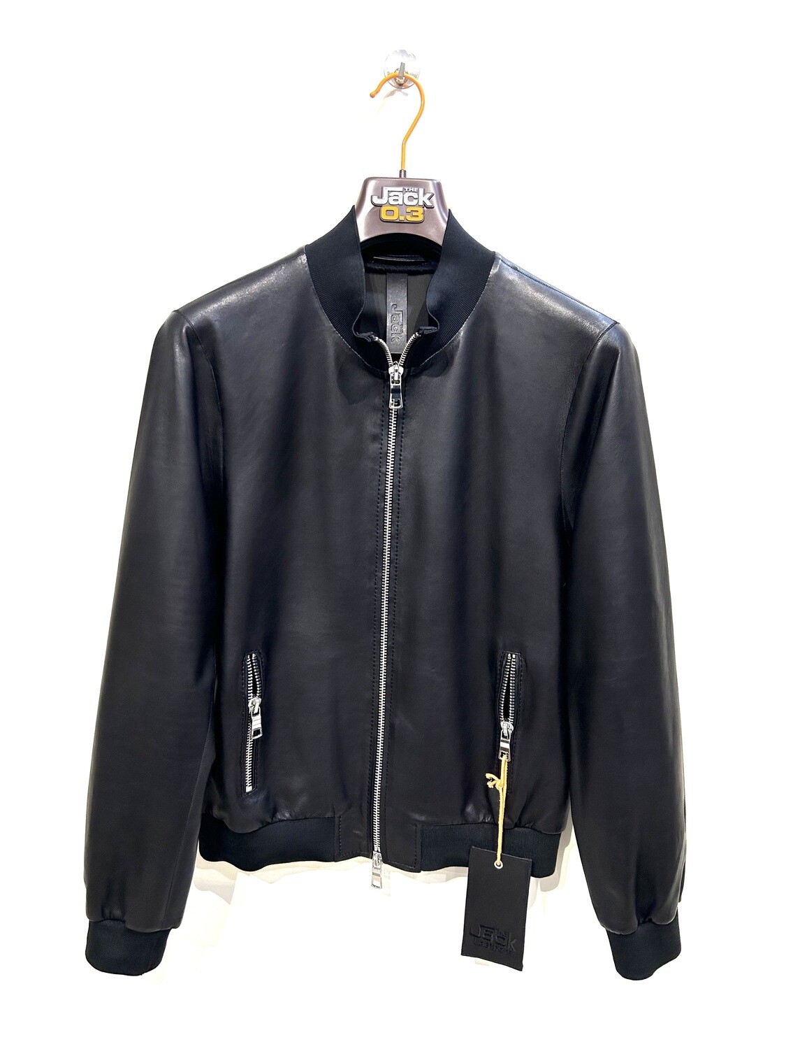 Bomber in nappa leggera. Col. Nero