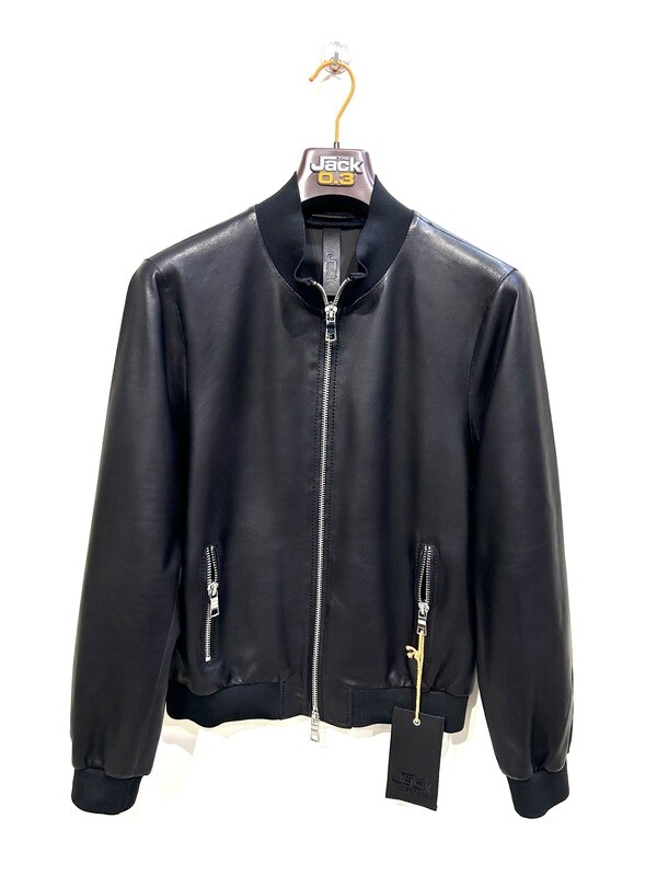 Bomber in nappa leggera. Col. Nero