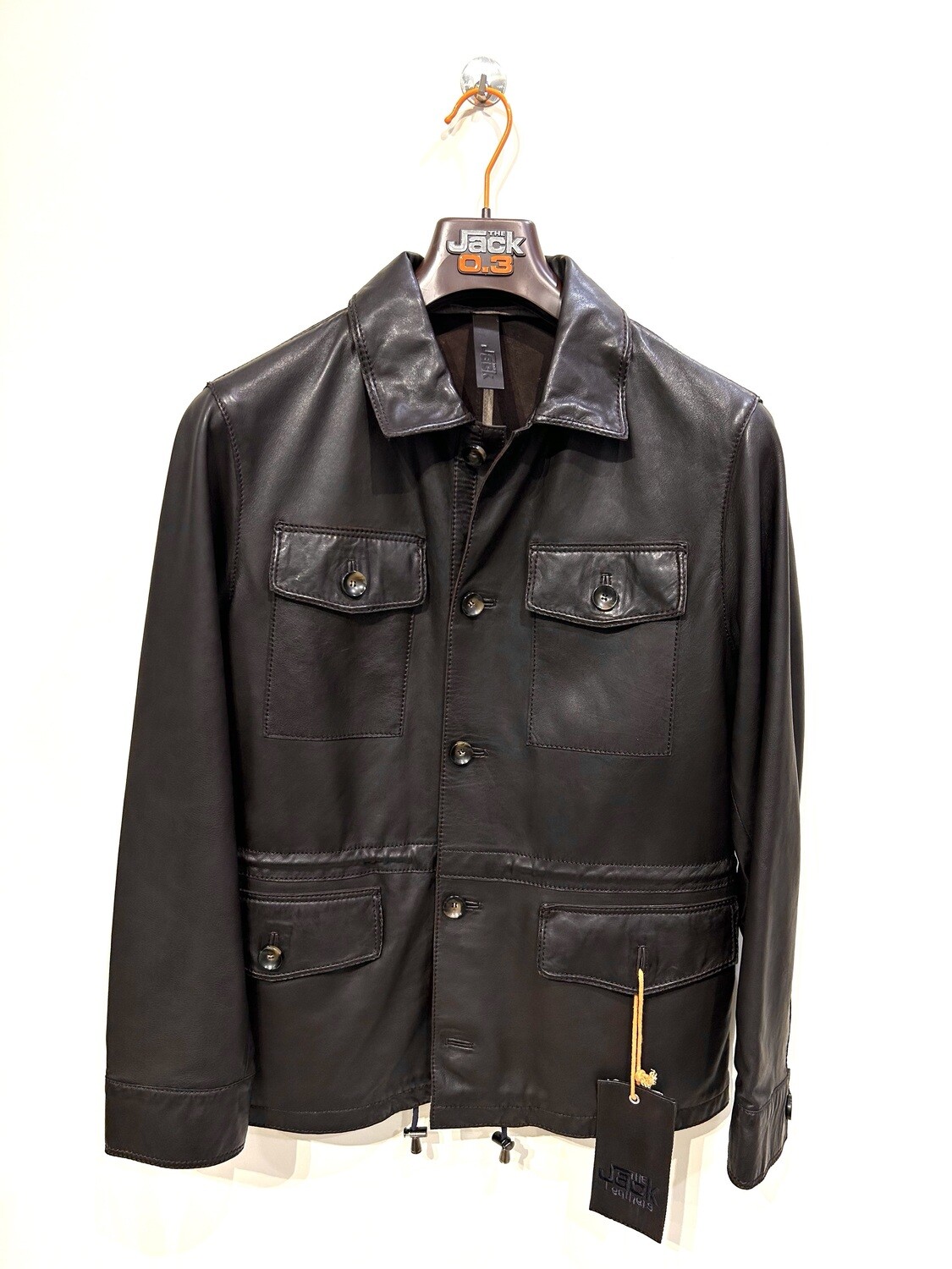 Field jacket in nappa leggera. Col. Testa di Moro