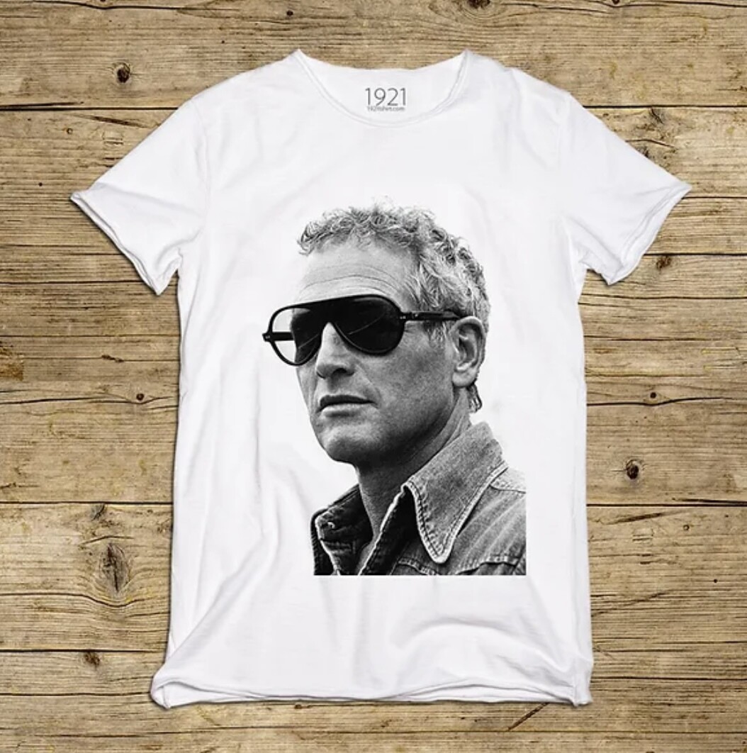 Tshirt in cotone stampa Paul. Col. Bianco