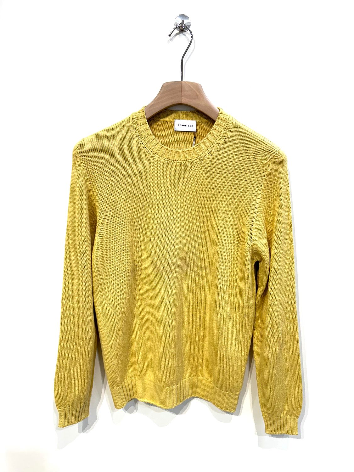 Maglia girocollo in pura seta. Col. Girasole