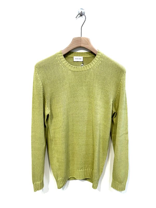 Maglia girocollo in pura seta. Col. Kiwi