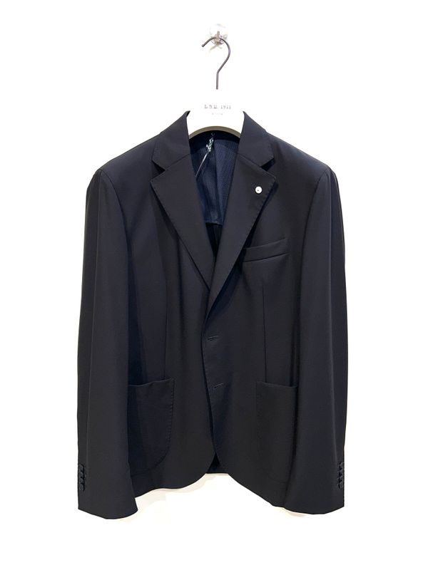 Giacca in tessuto tecnico liscio no stiro Active. Col. Nero