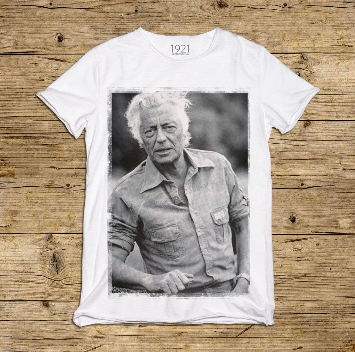 Tshirt in cotone stampa Avvocato. Col. Bianco