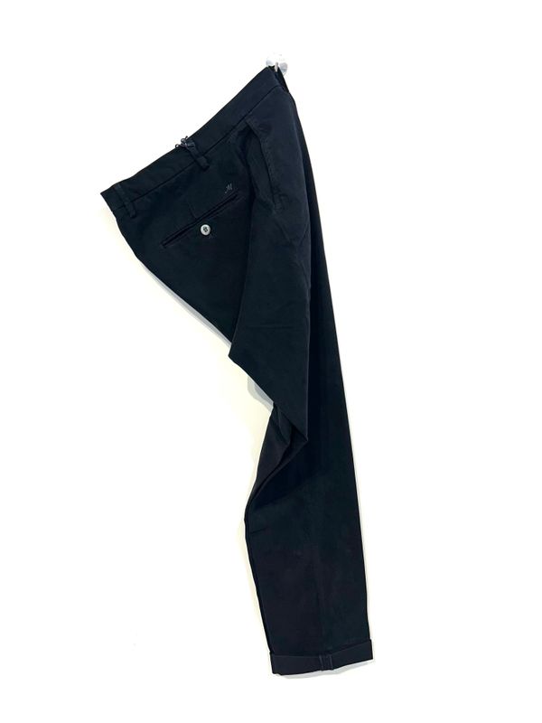 MASONS Pantalone in cotone modal elastan. Col. Nero