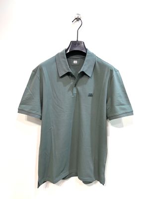 Polo in piquet di cotone strech. Col. Salvia