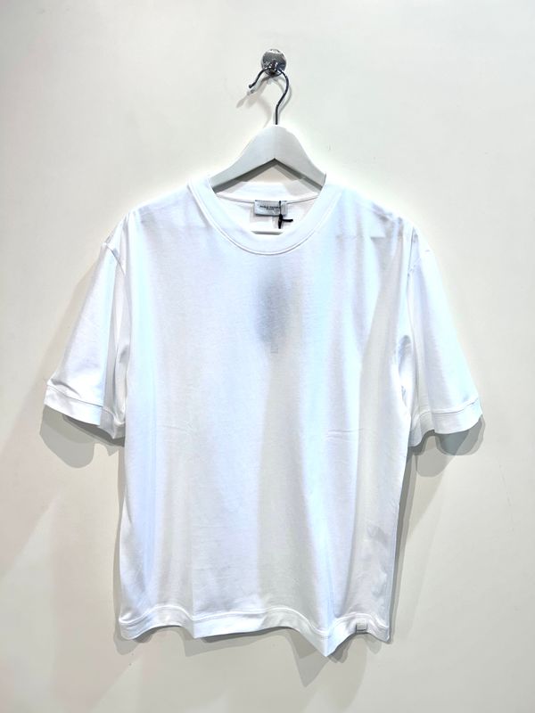 T-shirt in Jersey di cotone light loose fit. Col. Bianco