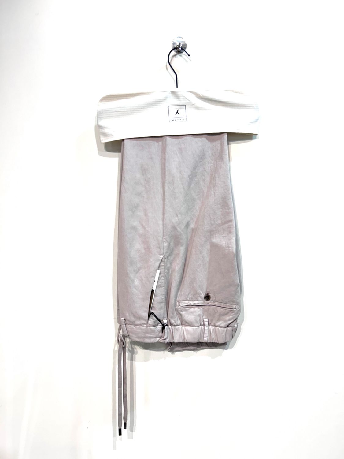 Pantalone fluido in lyocel lino e cotone con coulisse. Col.  Naturale