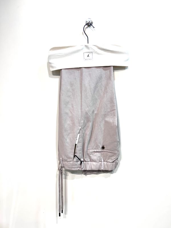 Pantalone fluido in lyocel lino e cotone con coulisse. Col.  Naturale