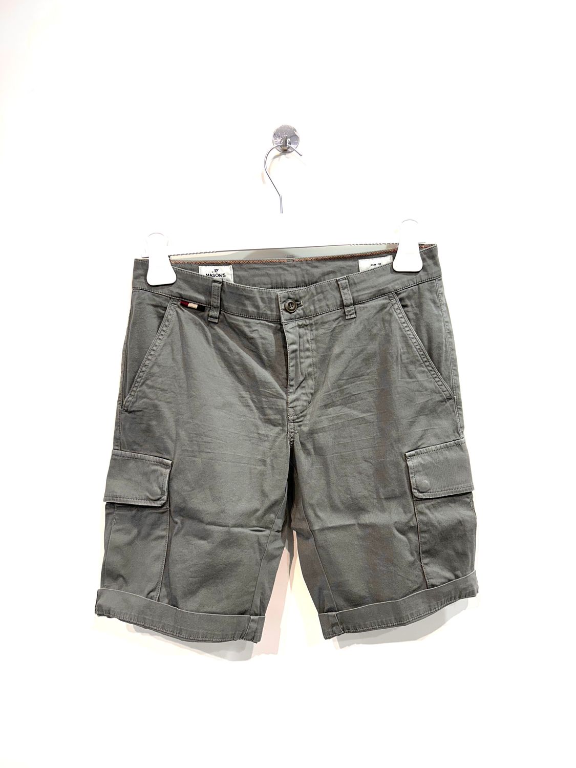 Bermuda cargo cotone strech. Col. Militare