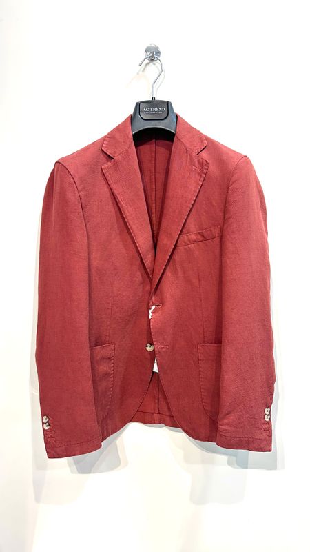 Giacca in cotone e lino decostruita. Col. Cipolla