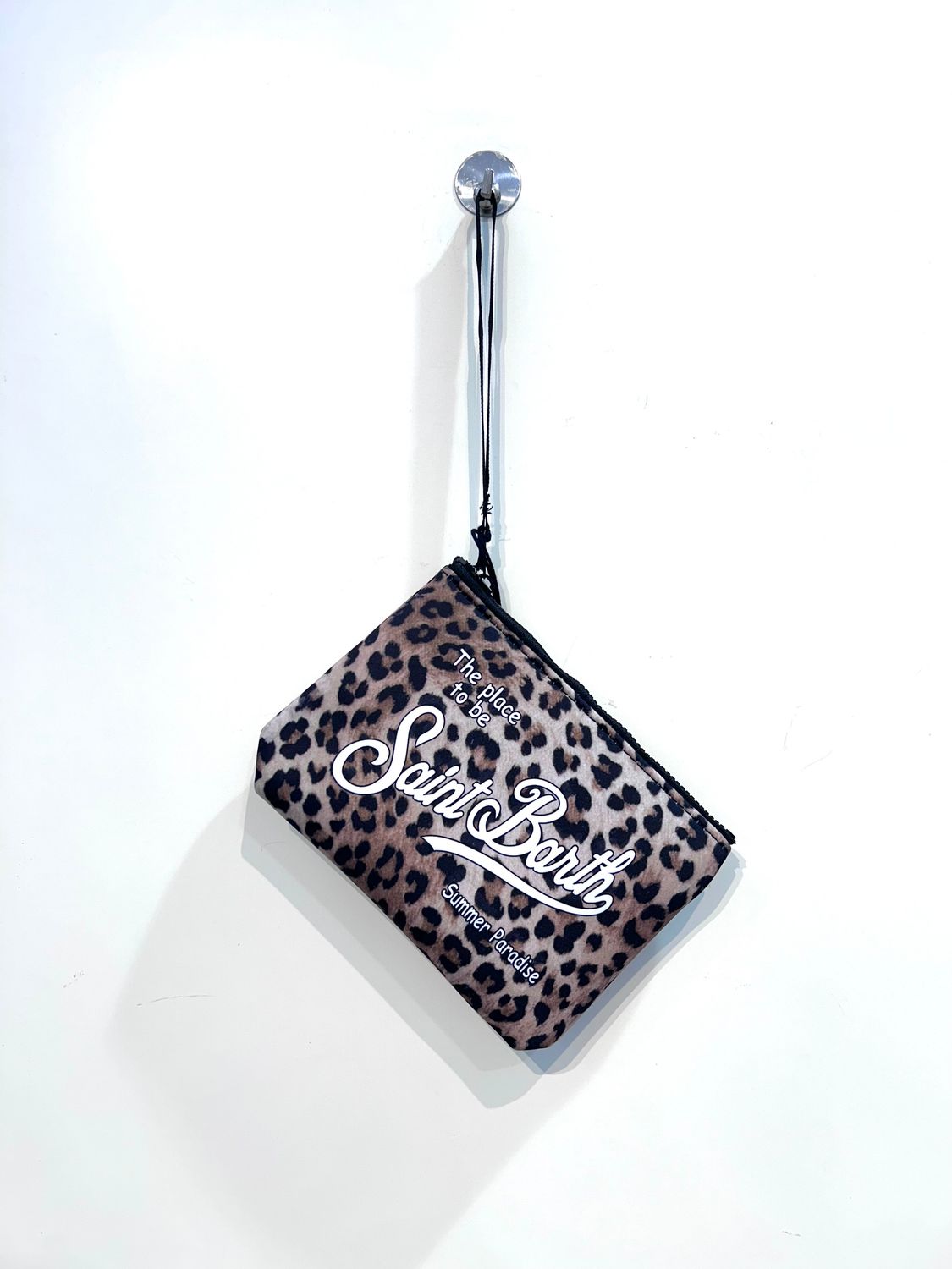 Pochette in neoprene stampata. Col. Fantasia Leopard