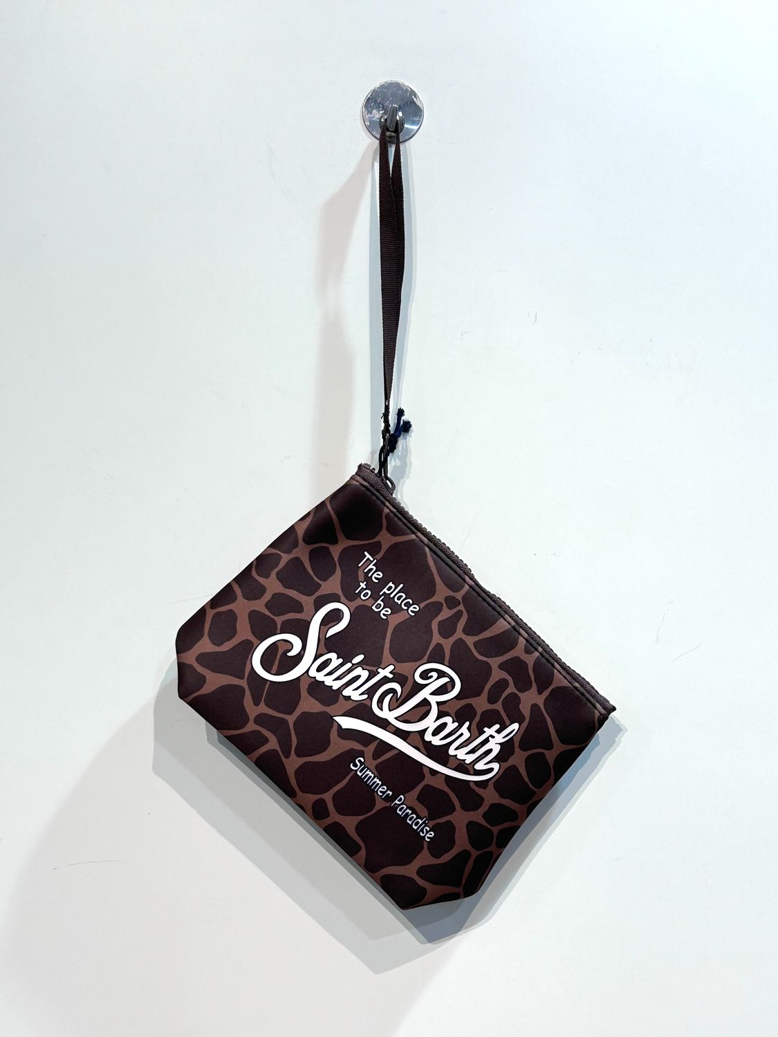Pochette in neoprene stampa giraffa. Col. Fantasia Animalier