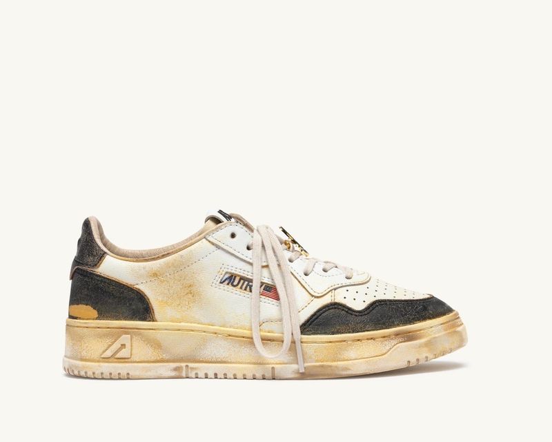 Sneaker AUTRY Super Vintage in pelle SPECIAL ED. NEW AUTUNNO INVERNO  Col. Bianco/ Antracite Used