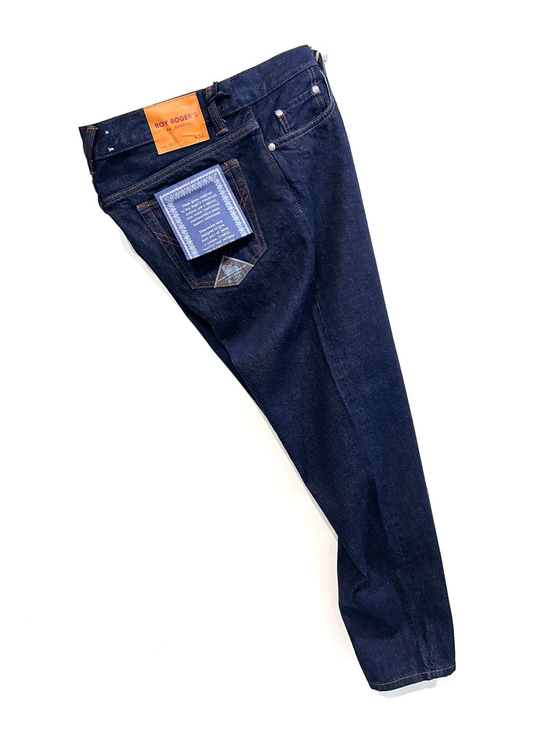 ROY ROGERS Jeans denim tela ferma non lavato. Col. Blu notte