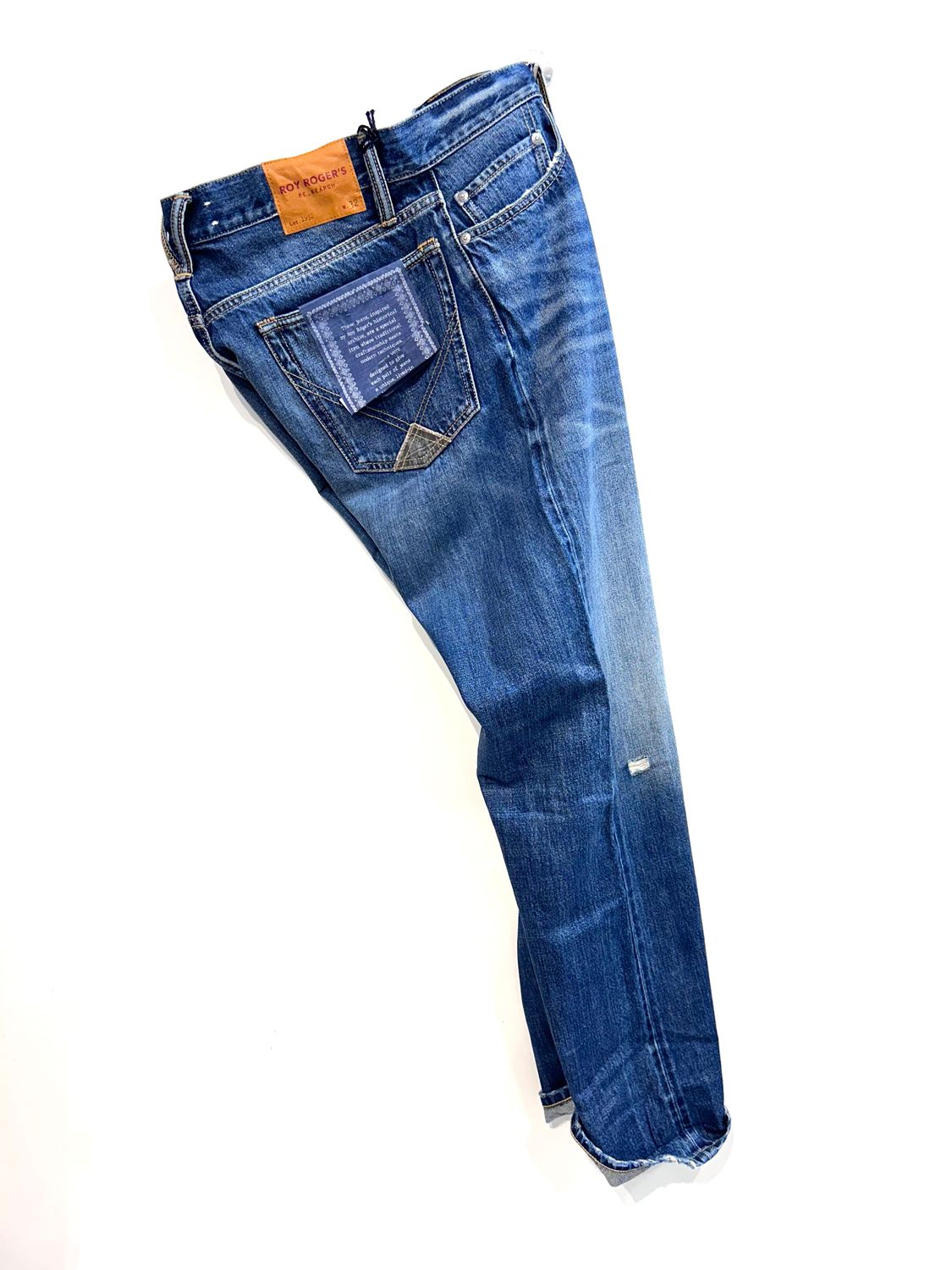 ROY ROGERS Jeans denim tela ferma supervintage. Col. Blu scuro