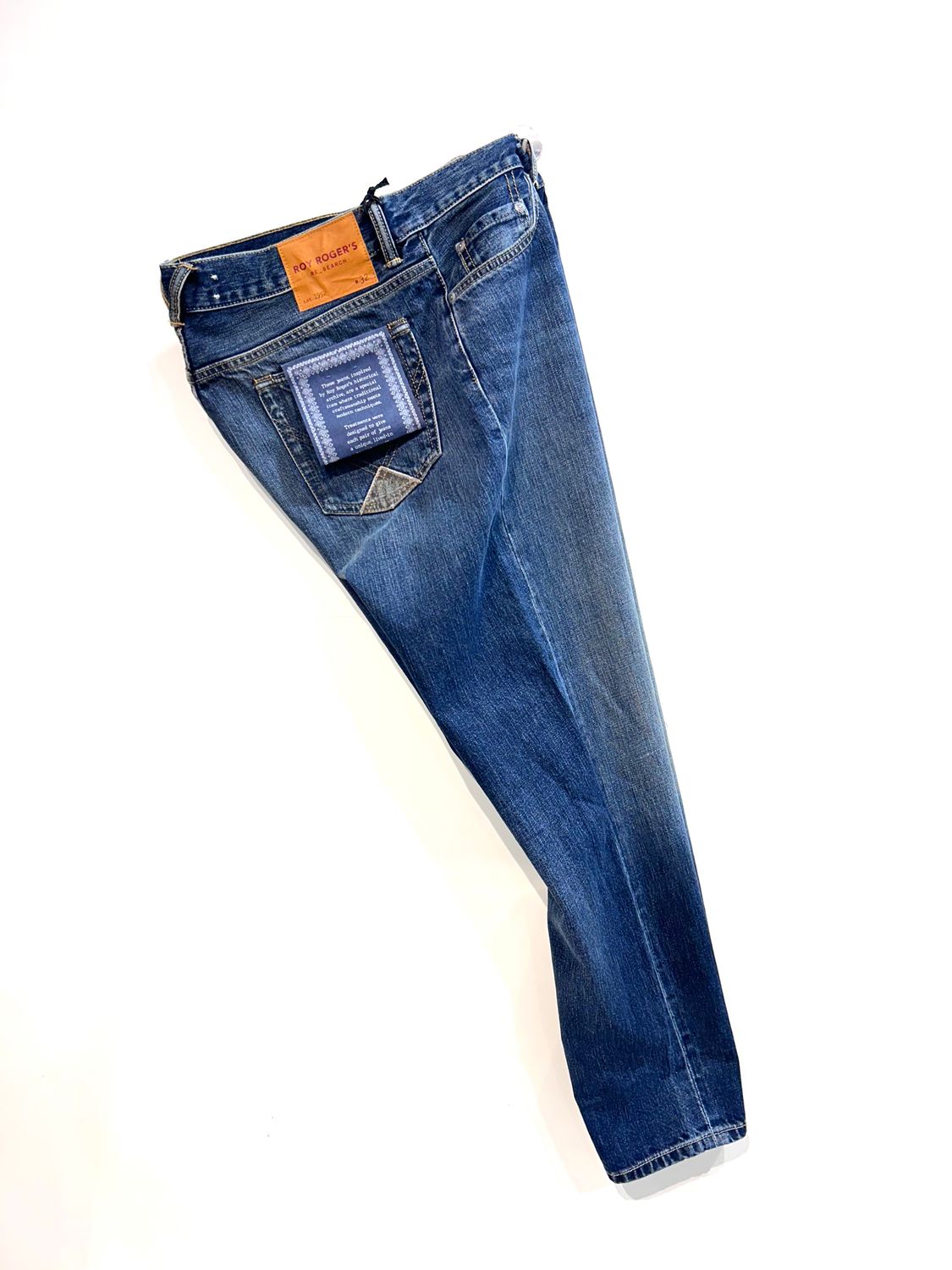ROY ROGERS Jeans denim tela ferma effetto vintage. Col. Blu scuro
