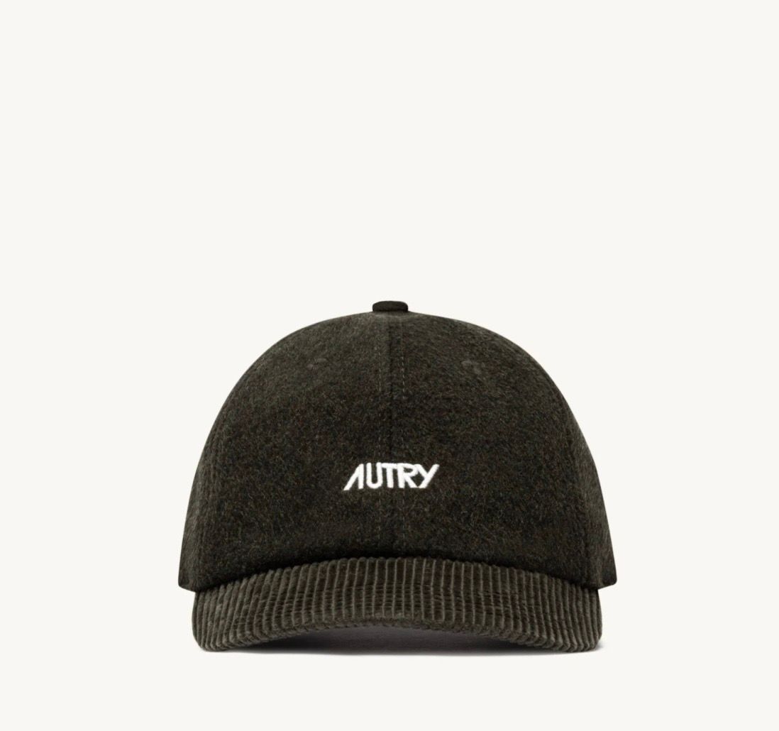 AUTRY Cappellino baseball in lana logo ricamato unisex. Col. Verdone