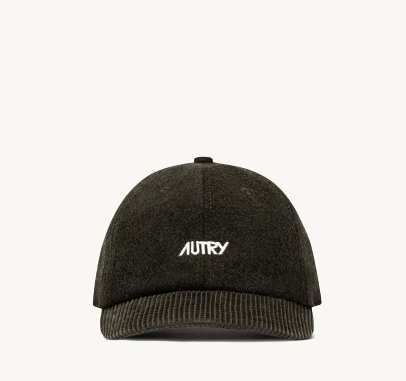 AUTRY Cappellino baseball in lana logo ricamato unisex. Col. Verdone