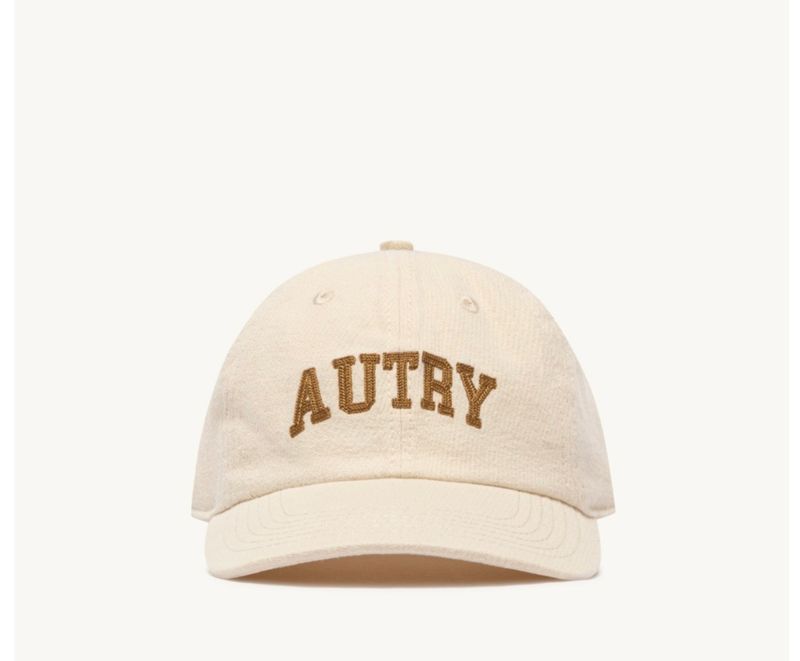 AUTRY Cappellino baseball logo college unisex. Col. Alabastro