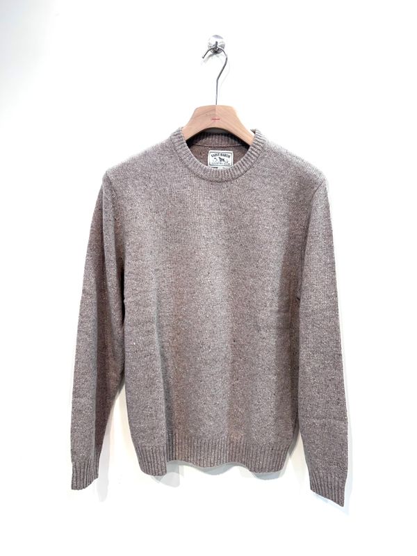 SAINT BARTH Maglia girocollo misto lana effetto bottonato. Col. Naturale