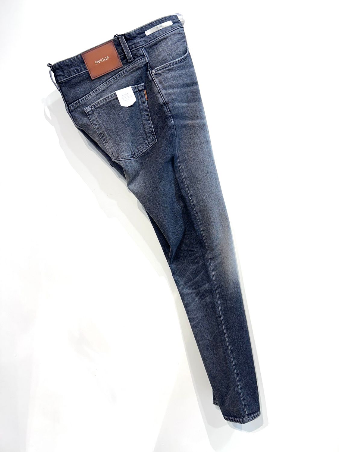 SIVIGLIA Jeans denim elasticizzato, effetto vintage. Col. Antracite