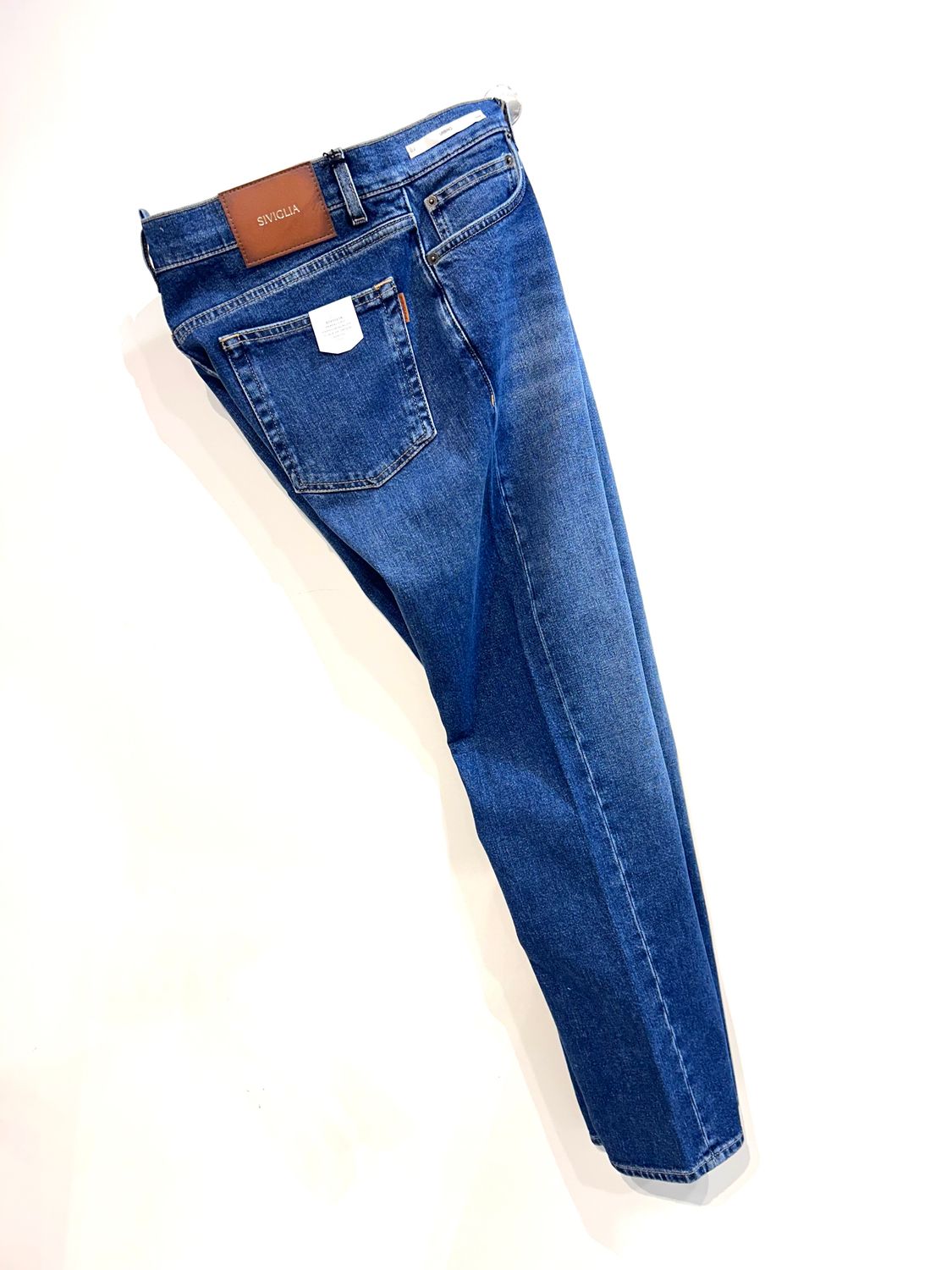 SIVIGLIA Jeans denim elasticizzato effetto vintage. Col.  Bleu scuro