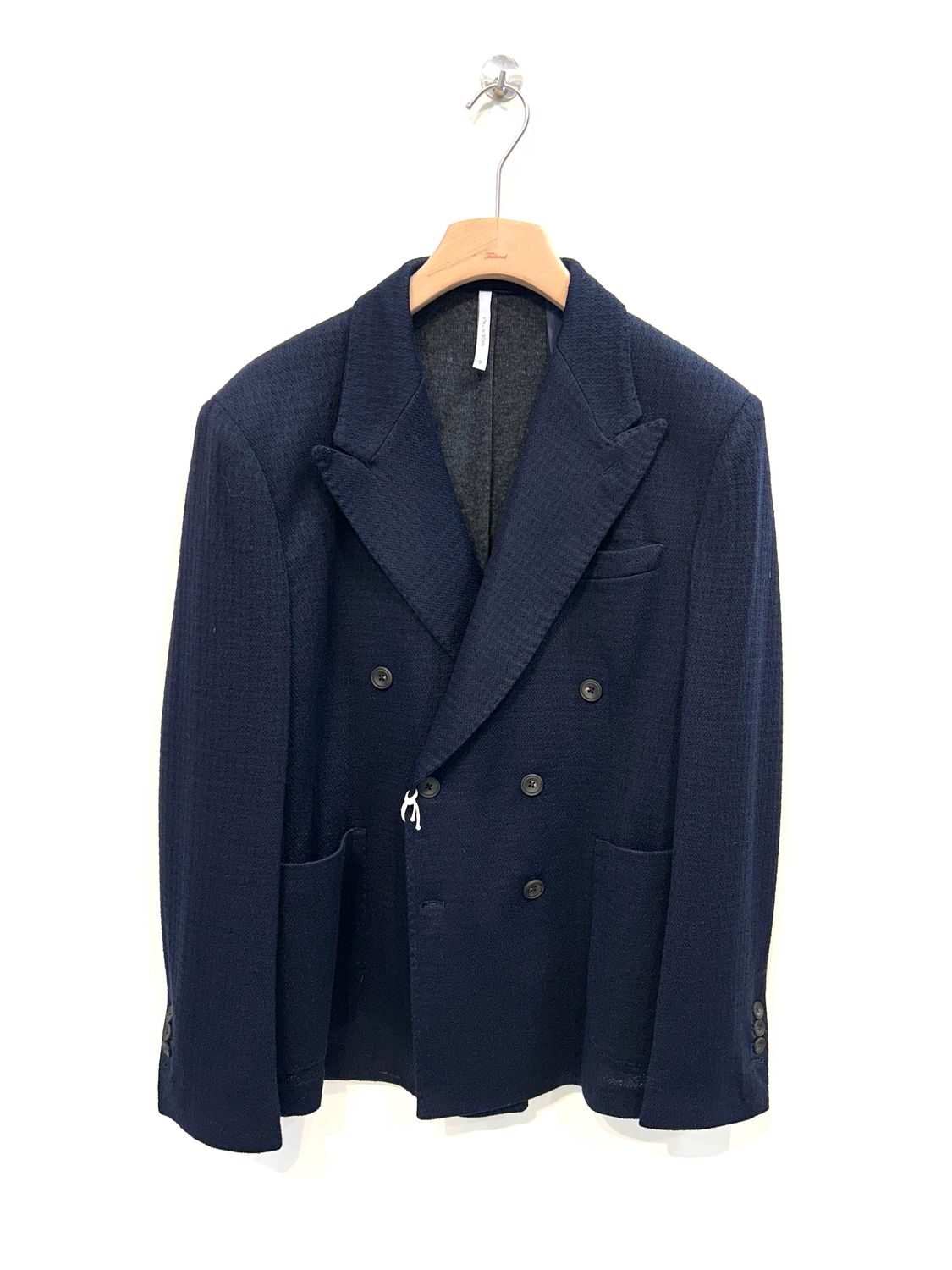 SIR ANDREWS Giacca in Jersey operato, doppio petto. Col. Blu navy